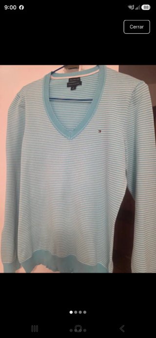Jersey Tommy Hilfiger Turquesa Talla M