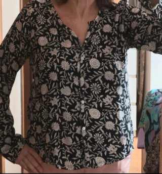Blusa ligera estampada