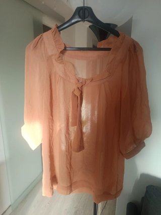 Blusa Vintage Salmón Talla M