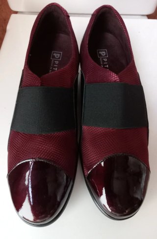 Zapatos Pitillos Talla 40 Nuevos Burdeos