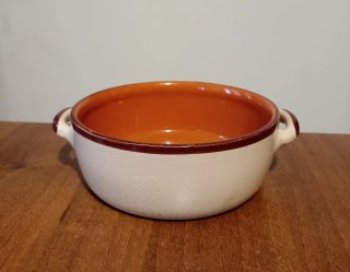 Tegame in terracotta con manici