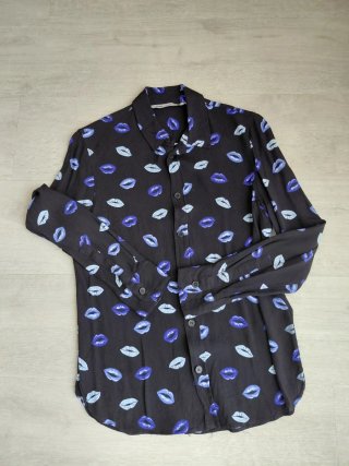 Camisa Zara Estampada Labios