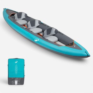 Canoa Kayak Hinchable Tribord 100+ Azul 2/3 Plazas