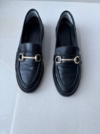 Mocasines de piel negros