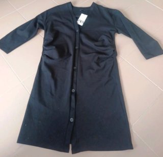 Chaqueta-abrigo Zara negra