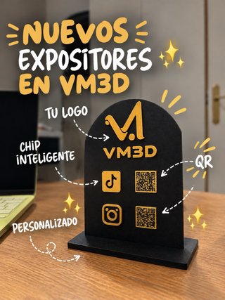 Expositor Personalizado con QR y Chip