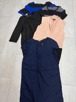 Lote 5 vestidos Mango Vila Blanco tallas S M L, bu