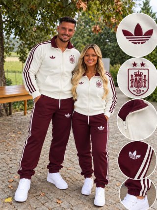 Conjunto Adidas Chándal Rojo y Blanco