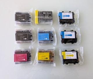 Set de 9 Cartuchos de tinta, impresoras Brother