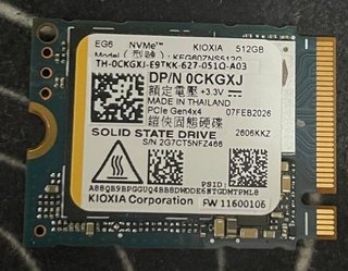 SSD Kioxia NVMe 512GB PCIe Gen4x4