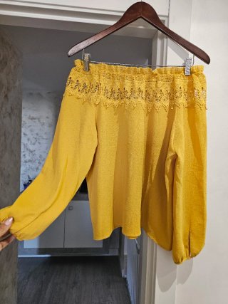 Blusa mostaza talla única