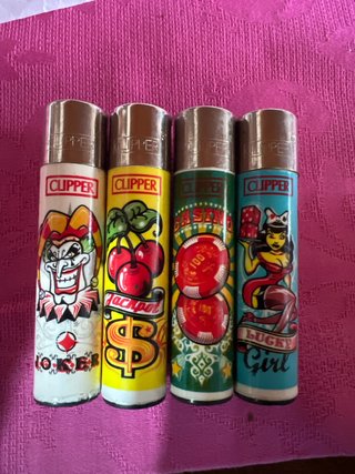 Set di 4 accendini Clipper