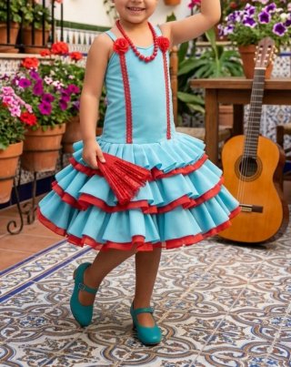 Traje Flamenca Niña + Regalo