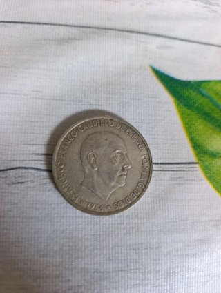 Moneda 100 pesetas plata Francisco Franco 1966