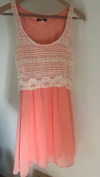 Vestido coral Bershka