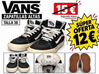Zapatillas Vans Altas Talla 38