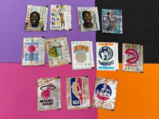 12 cromos chicle NBA Dunkin General de Confitería