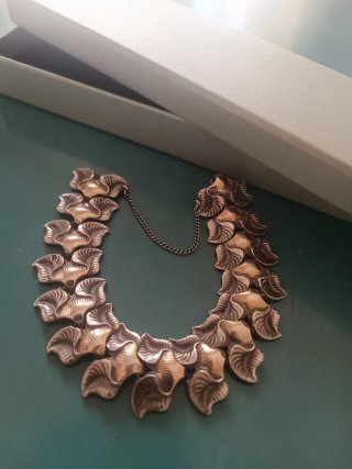 Pulsera Art Nouveau de Plata con contraste