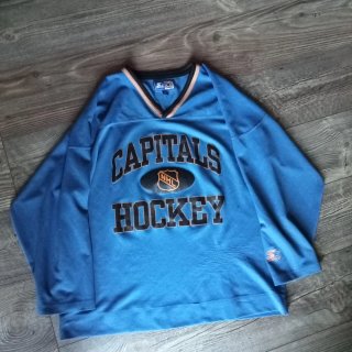 Maglia Starter Capitals Hockey NHL Blu