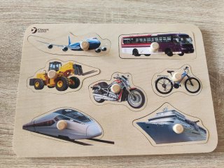 Puzzle de madera transportes Classic World