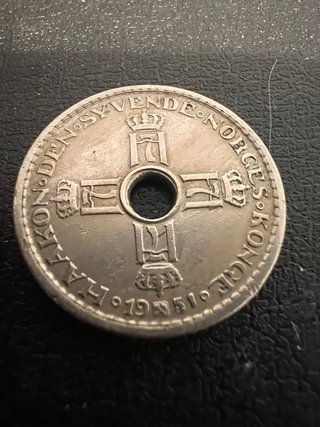 Moneda Antigua 🇳🇴 Noruega 1 Corona 1951 Haakon VII