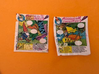 2 cromos di David il Gnomo da General Confiteria