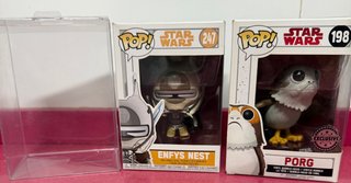 Pack 2 Funkos Star Wars: Enfys Nest y Porg