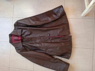 Chaqueta de cuero marrón años 2000