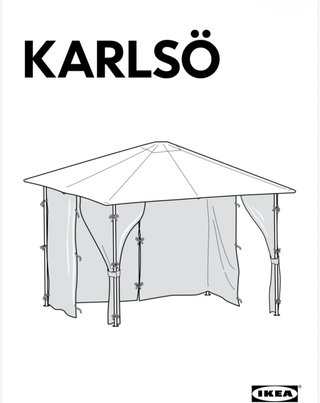 Estructura carpa gazebo Cenador KARLSÖ di IKEA