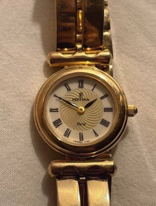 Reloj Festina chapado en oro vintage de los años90