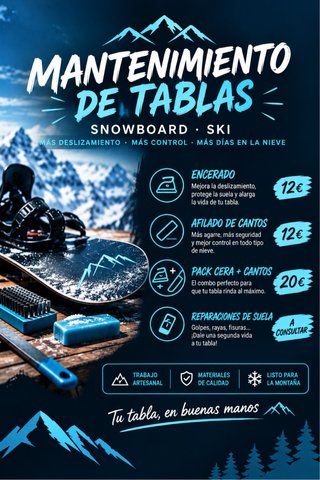 Mantenimiento Snowboard y Esquís: Cera y Cantos