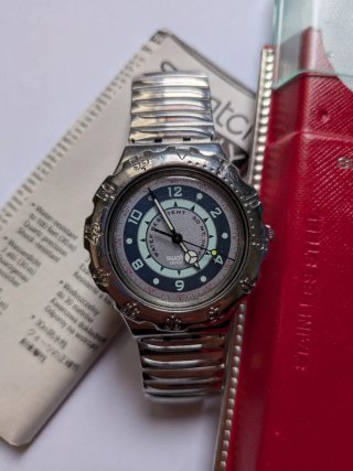Swatch Irony Scuba 200 Green coral - YDS101