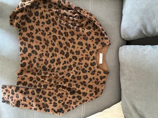 Jersey estampado leopardo marrón