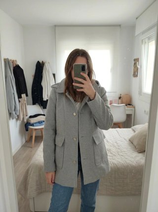 Abrigo Gris Lefties Talla M