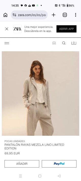 Traje de chaqueta Zara rayas