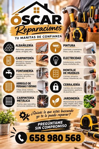 REPARACIONES OSCAR ~ ¡TU MANITAS DE CONFIANZA!
