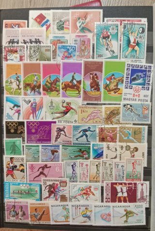 100 Francobolli del Tema 'Olimpiadi' Diversi