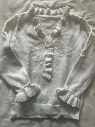 Jersey Blanco con Volantes
