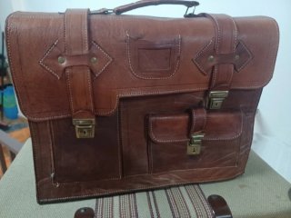 Cartera de Piel Marrón