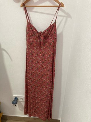 Vestido largo estampado floral