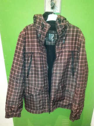 Cazadora a cuadros talla L