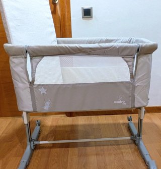 Minicuna de Colecho Asalvo Gris