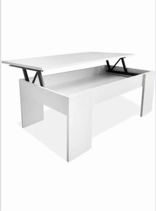 Mesa elevable blanca