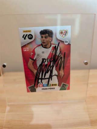 Cromos Fran Pérez firmados