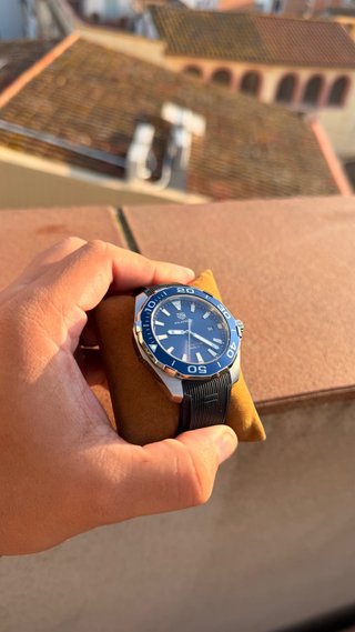 Reloj TAG Heuer Aquaracer Azul y Plateado