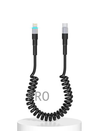 Cable USB C Lightning Espiral