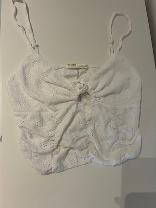 Top blanco Pull&Bear talla S