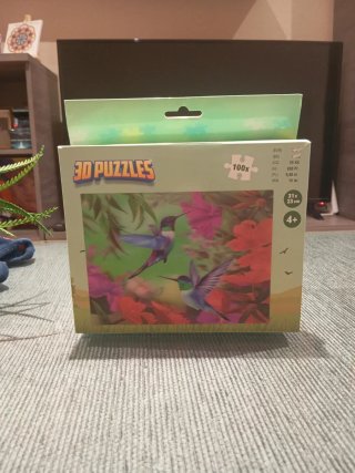 Puzzle 3D 100 piezas Colibríes 4+