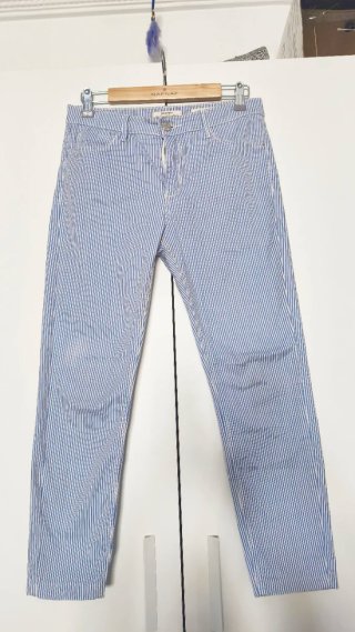 Pantalones de Rayas Azules Talla 38