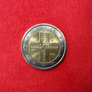 Moneda conmemorativa 2€ Bélgica 2014, Cruz Roja